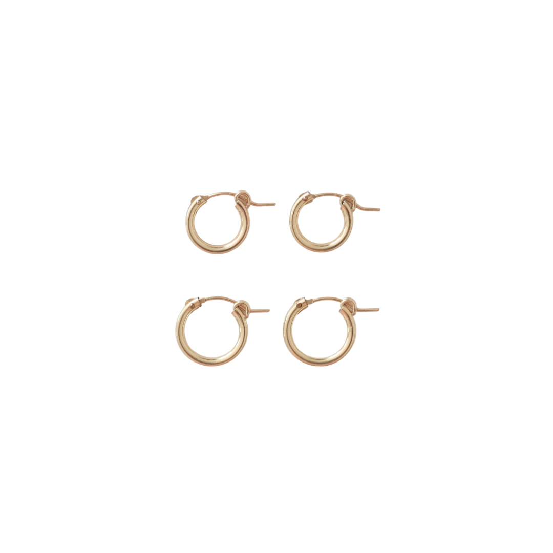 14k Gold-Filled Classic Huggies