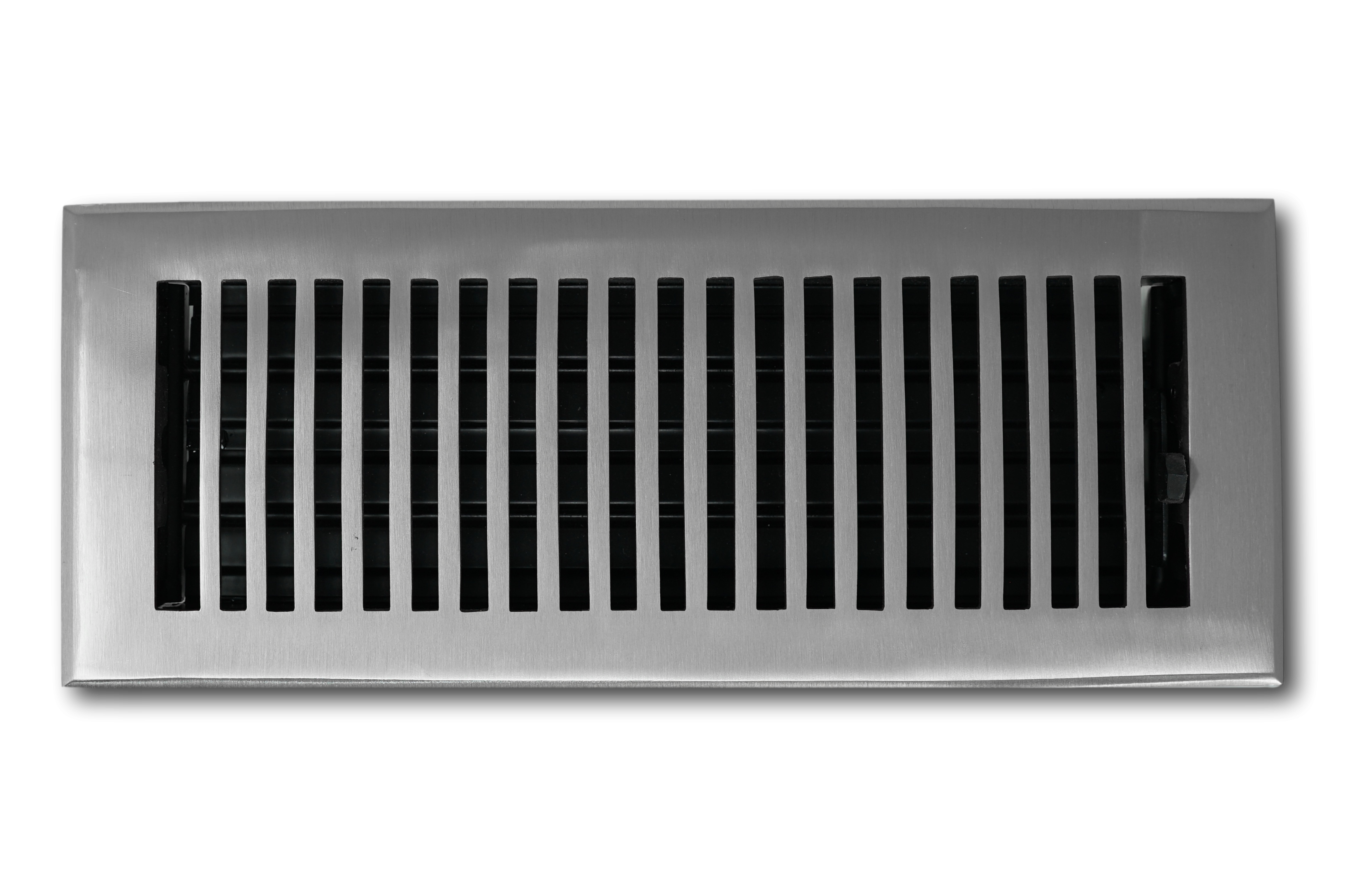 Cast Brass Contemporary Vent Covers - Brushed Nickel
