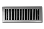 Cast Brass Contemporary Vent Covers - Brushed Nickel