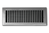 Cast Brass Contemporary Vent Covers - Brushed Nickel