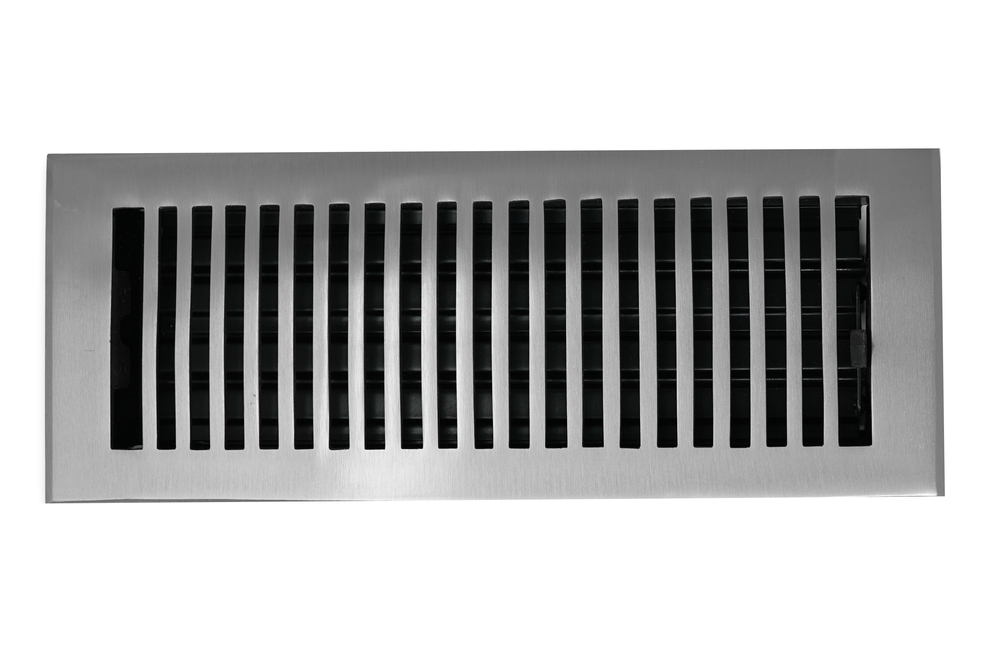 Cast Brass Contemporary Vent Covers - Brushed Nickel
