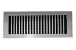 Cast Brass Contemporary Vent Covers - Brushed Nickel