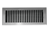 Cast Brass Contemporary Vent Covers - Brushed Nickel