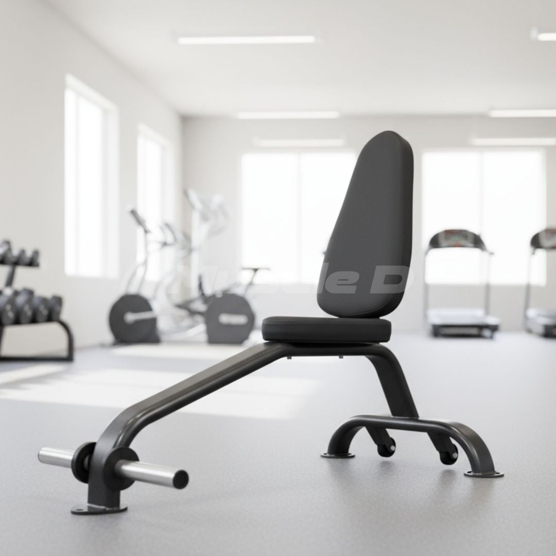 Utility Bench - Muscle D Fitness - Upright Seated Utility Bench with Foot Holds