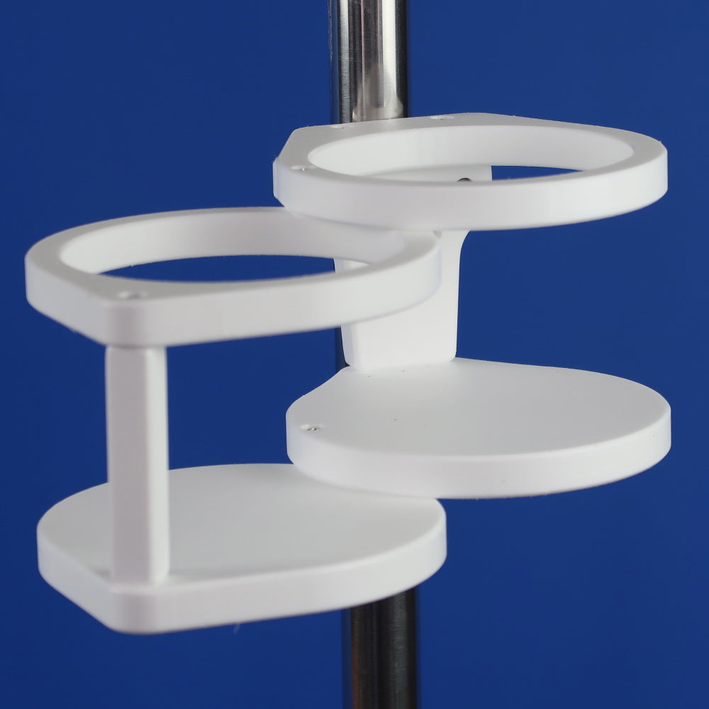 Convertible Single or Double Drink Holder Permanent Mounting for Boat | V004