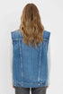 Women's Oversized Boyfriend Fit Denim Vest