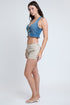 Women's Cropped Tie Front Vest