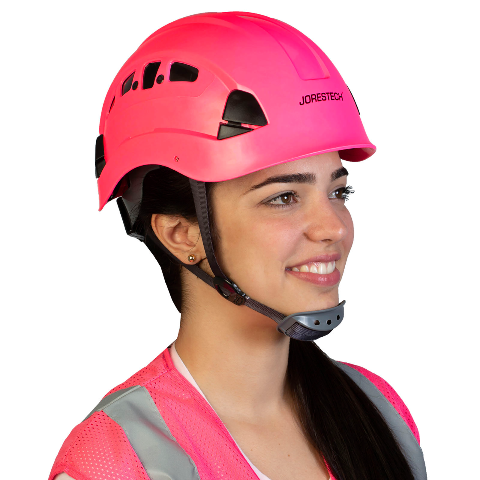Ventilated Rescue Hard Hat with Adjustable 6 Point Suspension