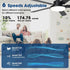 Vaczon 52 Inch 5 Blades DC Motor Modern Downrod Ceiling Fan with LED Light and Remote Control