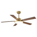 Vaczon 52 Inch Double-sided Blades Modern Ceiling Fan with Remote Control and LED Light