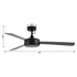 52" Midtown Industrial DC Motor Downrod Mount Reversible Ceiling Fan With Remote Control