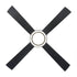 Vaczon 52 Inch 4 Blades DC Motor Modern Downrod Ceiling Fan with LED Light and Remote Control