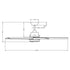 52" Vaczon 5 Blades Ceiling Fan with LED Light and Remote Control