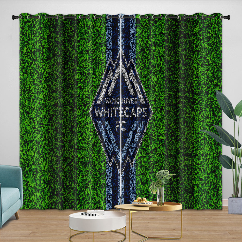Vancouver Whitecaps FC Curtains Blackout Window Drapes Room Decoration