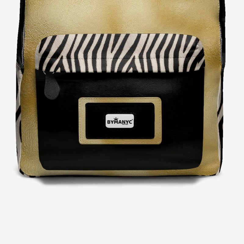 Vegan Backpack SoHo Gold by BYMANYC ® New York – Handmade Italy