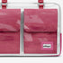 Vegan Designer Luxury Double Pocket Bag 16” BYMANYC ® New York White & Pink