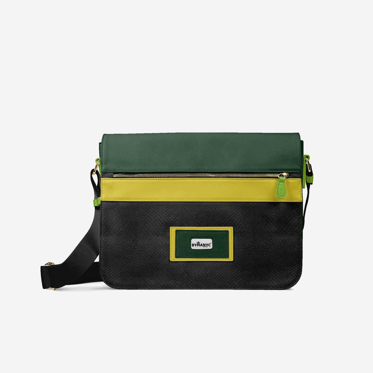 Vegan Executive Messenger Bag 16” | BYMANYC ® New York Crafted in Italy