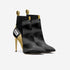 Vegan Heeled Shoe Women BYMANYC ® New York Tribeca Gold Flame