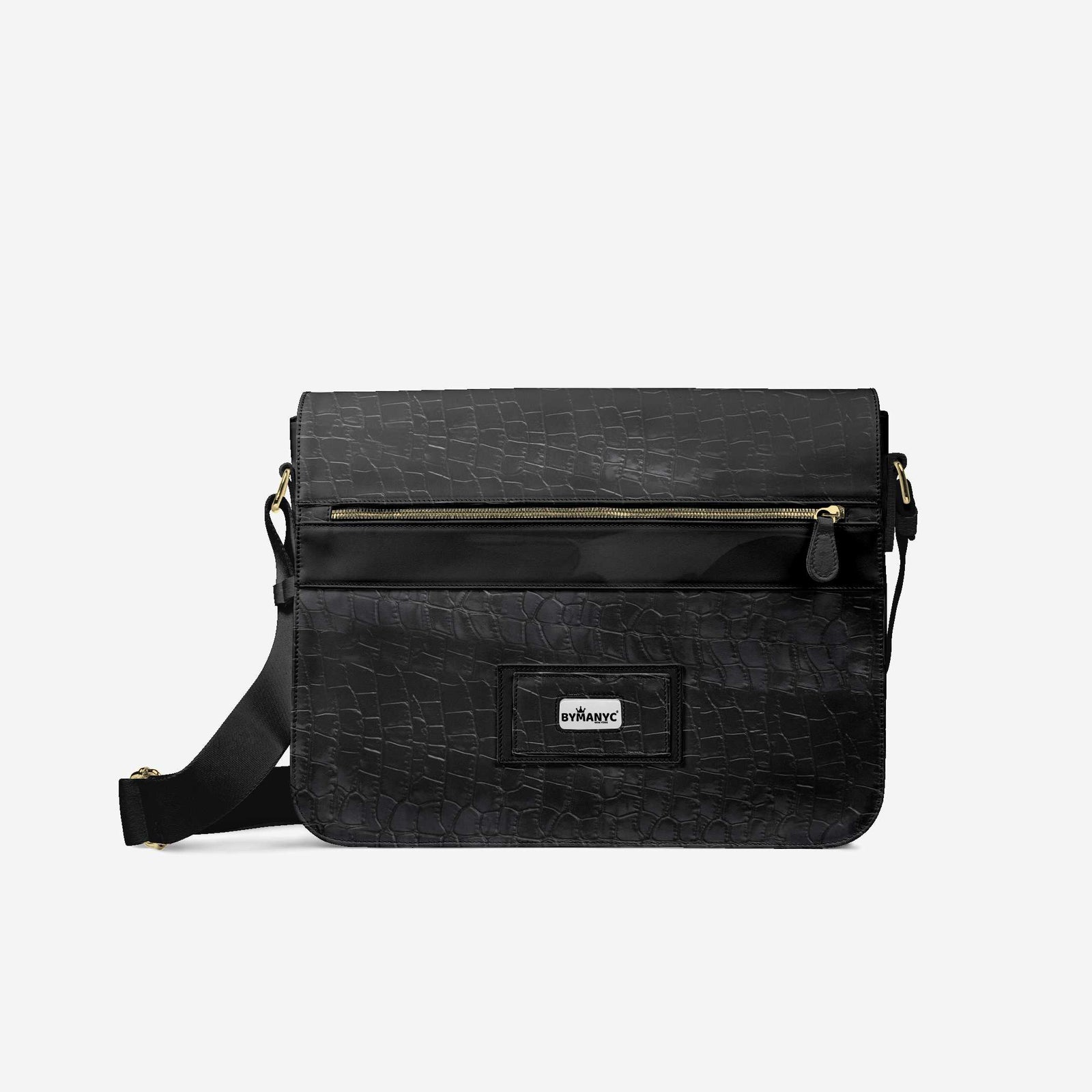 Vegan Luxe City Messenger Bag 16” | BYMANYC ® New York Milano Street Edge