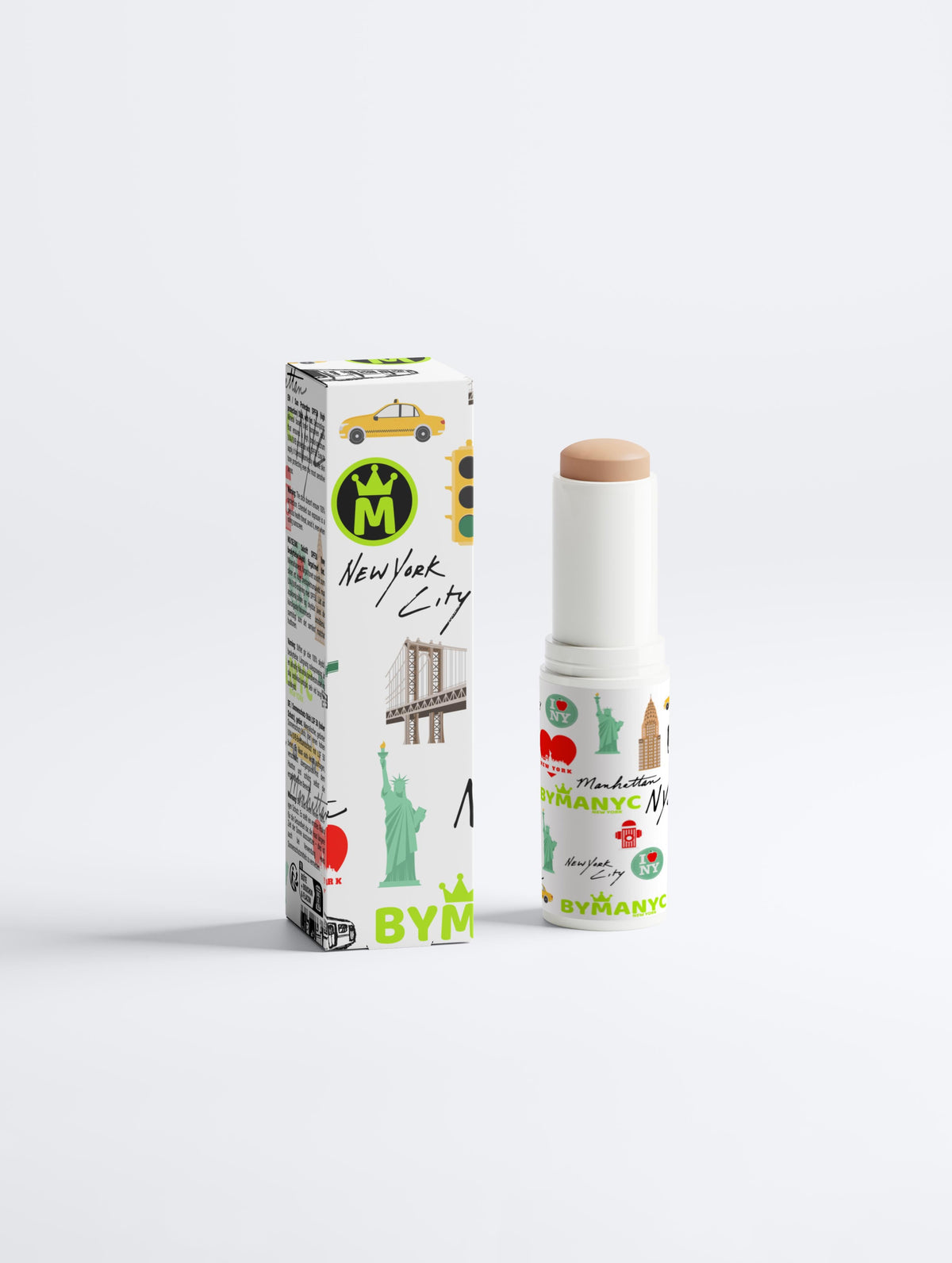 Vegan SPF50 Tinted Sunscreen Stick Manhattan by BYMANYC ® New York