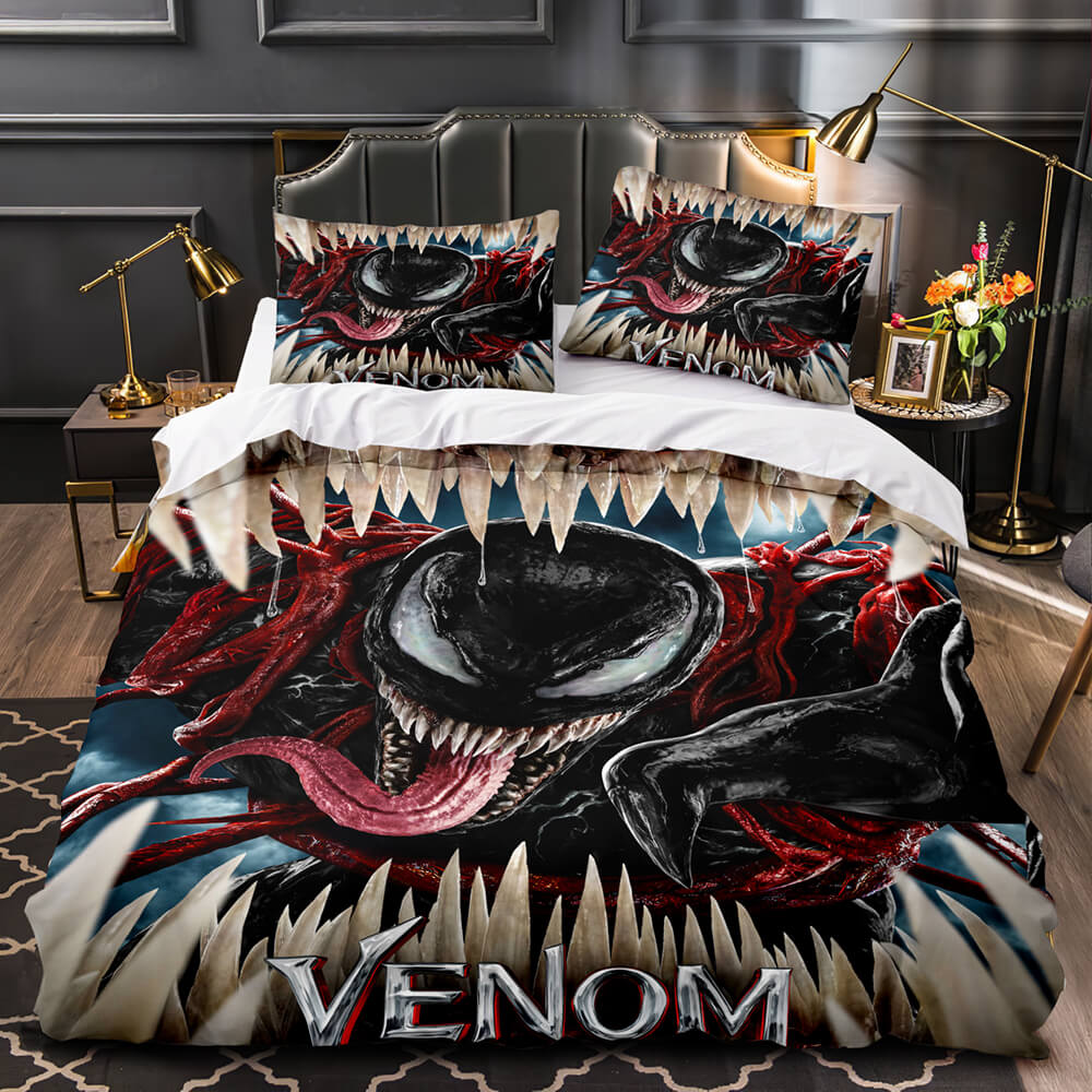 Venom Let There Be Carnage Cosplay Bedding Set Duvet Covers Bed Sets