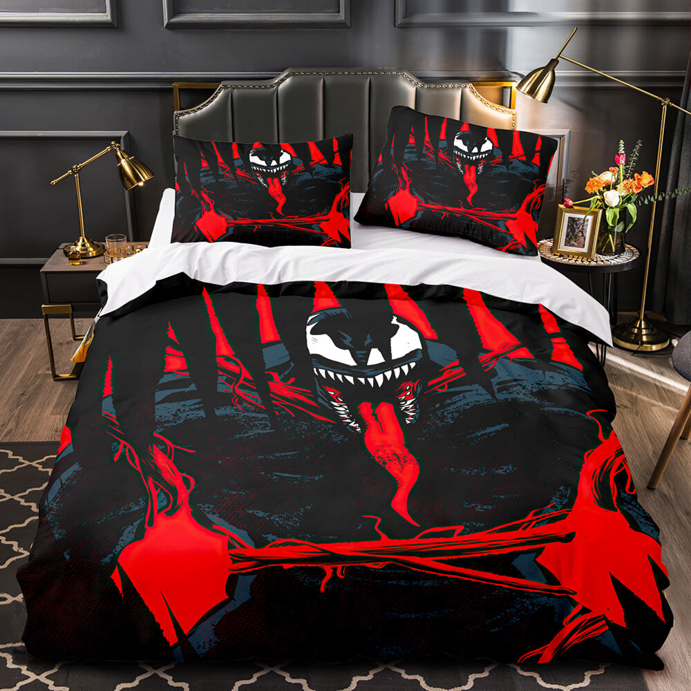 Venom Let There Be Carnage Cosplay Bedding Set Duvet Covers Bed Sets