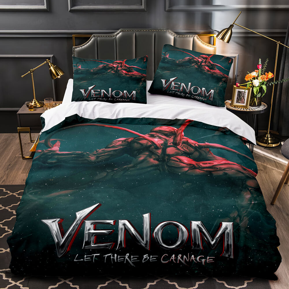 Venom Let There Be Carnage Cosplay Bedding Set Duvet Covers Bed Sets