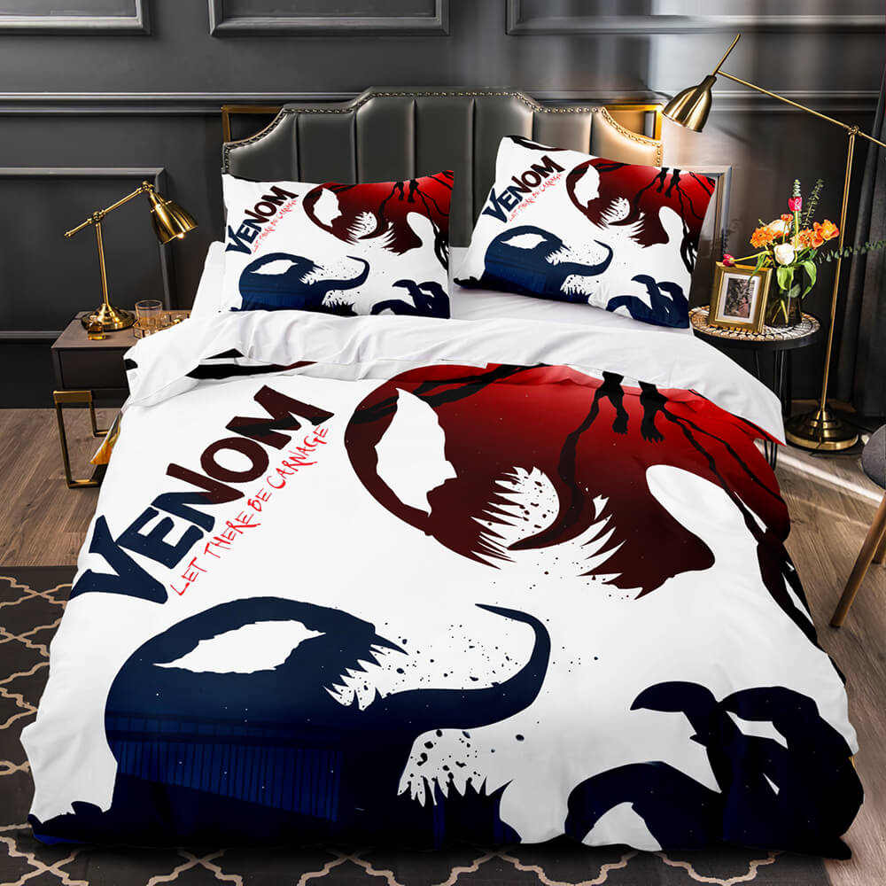 Venom Let There Be Carnage Cosplay Bedding Set Duvet Covers Bed Sets