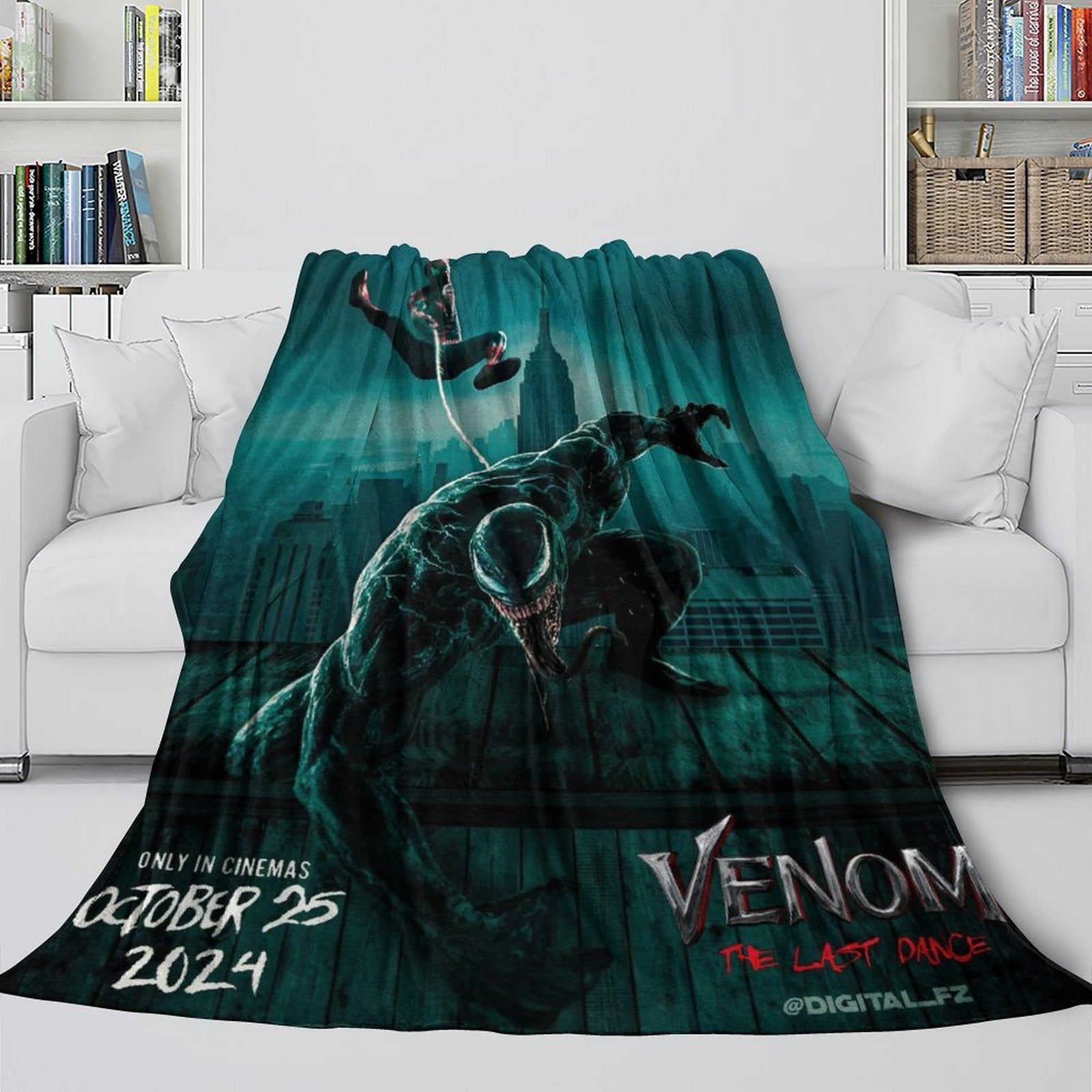 Venom The Last Dance Blanket Flannel Fleece Throw Room Decoration