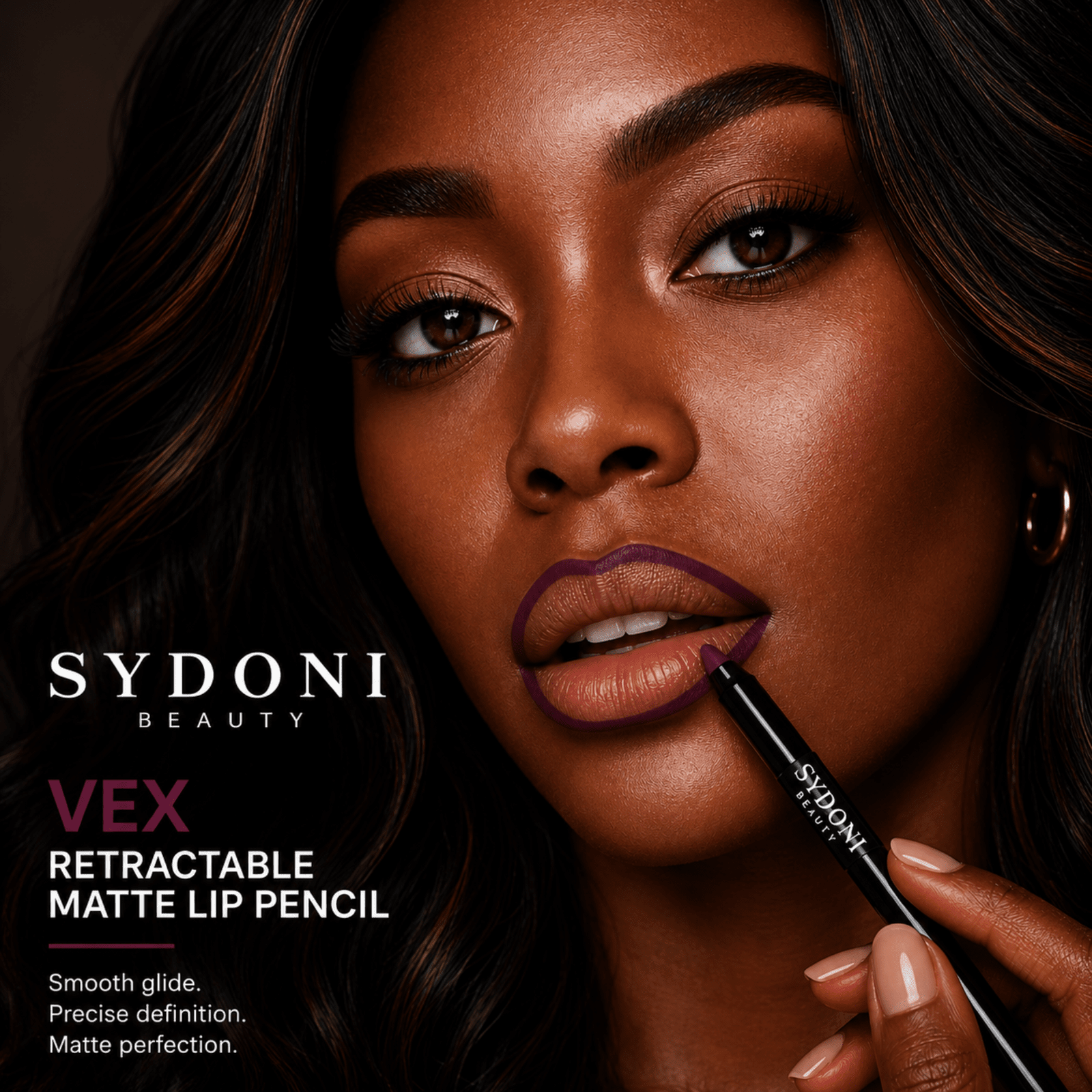 RETRACTABLE MATTE LIP PENCILS with SHEA BUTTER 9 Rich, Smudge‑Resistant Shades