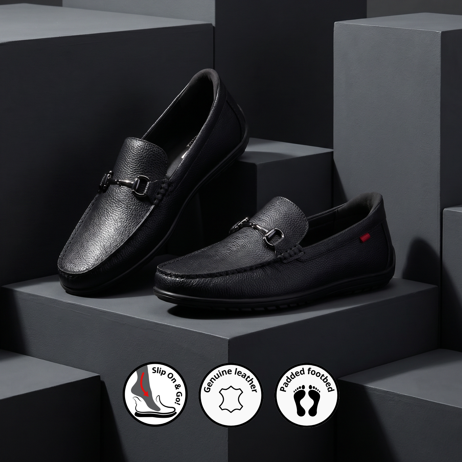 Elliot Rd, Men Buckle Loafers
