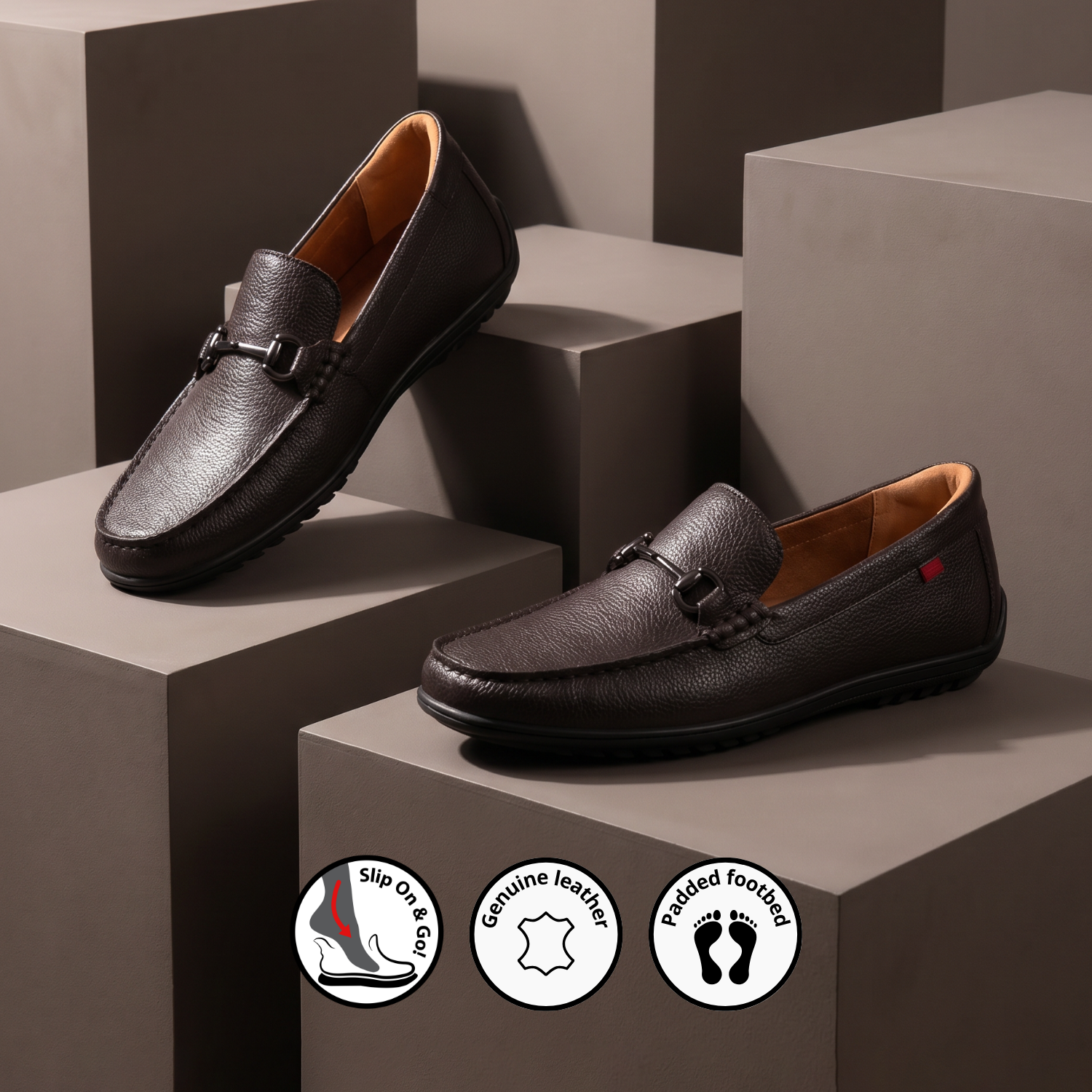 Elliot Rd, Men Buckle Loafers