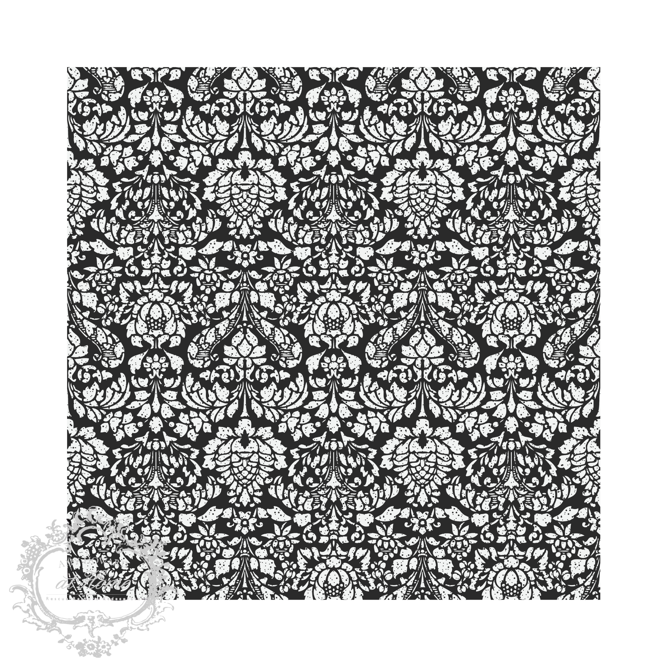 Vintage Damask - Mesh Stencil 12x12