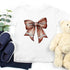 Vintage Football Bow For Kids T-Shirt – Cute Game Day Shirt for Girls