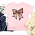 Vintage Football Bow For Kids T-Shirt – Cute Game Day Shirt for Girls