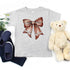 Vintage Football Bow For Kids T-Shirt – Cute Game Day Shirt for Girls