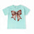 Vintage Football Bow For Kids T-Shirt – Cute Game Day Shirt for Girls