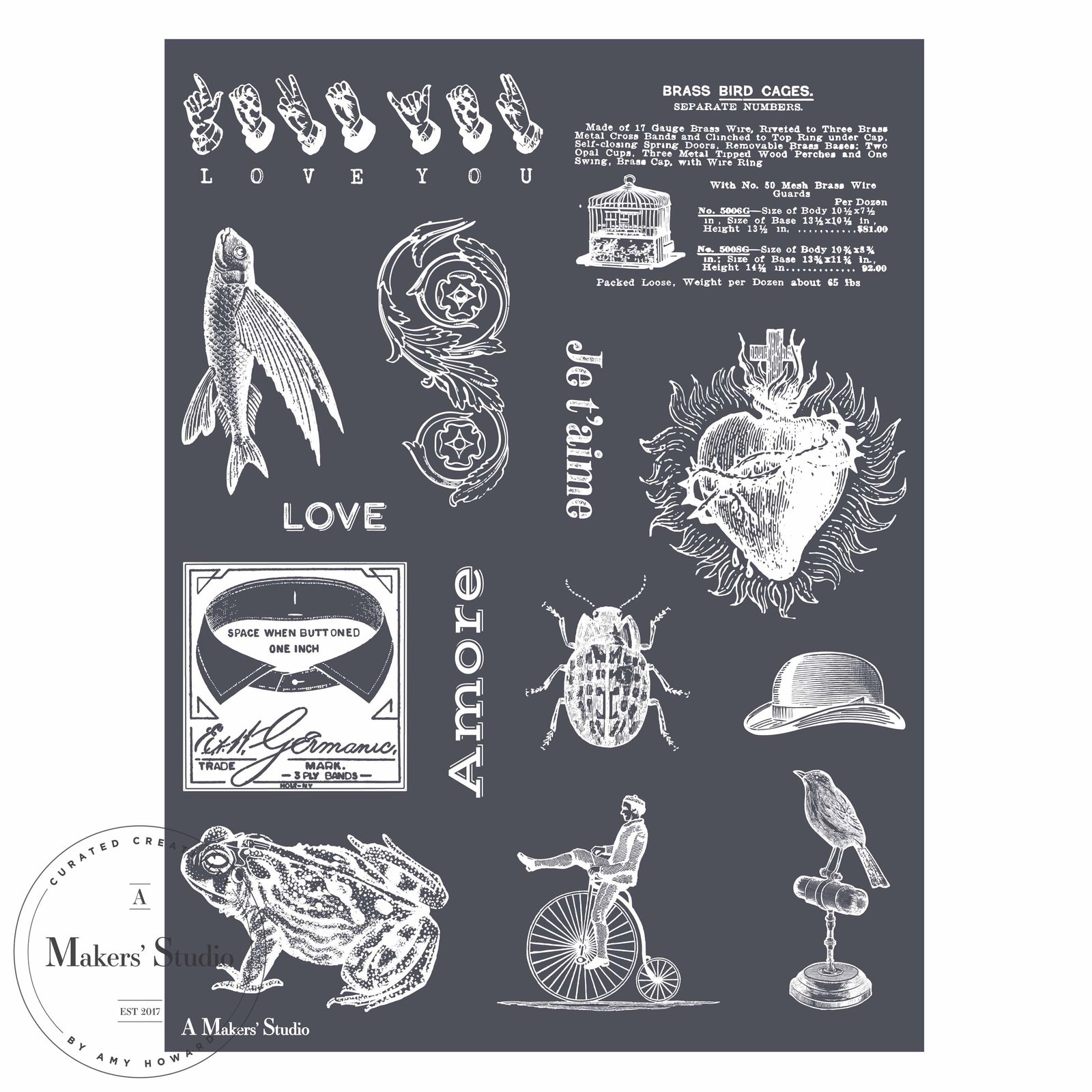 Vintage Oddities - Mesh Stencil 9x12