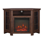 Barn 48" Wood Corner Fireplace TV Stand