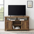 Grooved Door 58" Highboy TV Stand