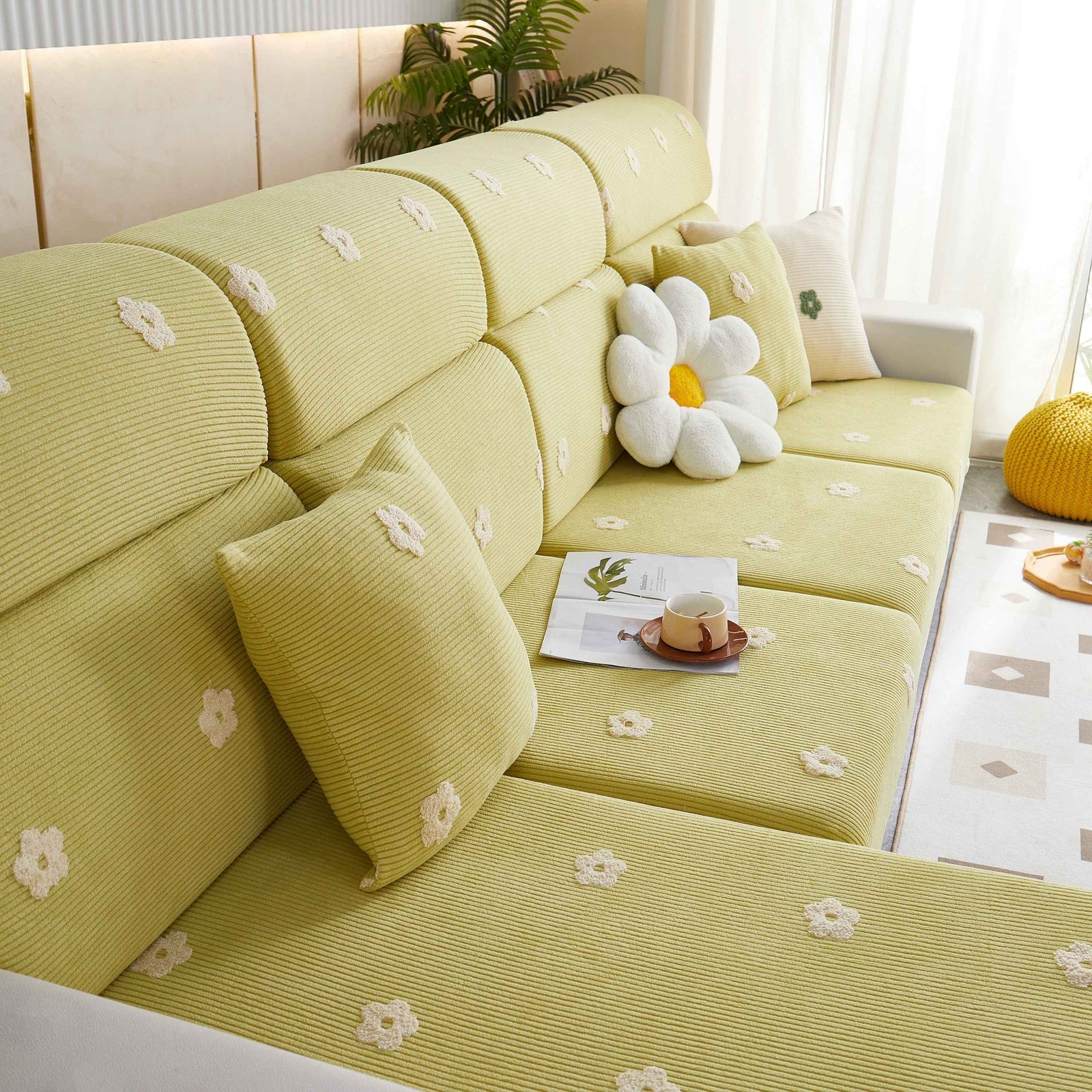 Polar Fleece Sofa Cushion Covers for Sofa 1/2/3/4 Seater, Best Seat Covers for Dogs, Pet Couch Protector