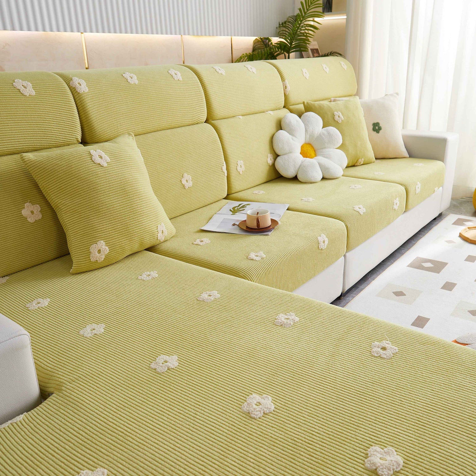 Polar Fleece Sofa Cushion Covers for Sofa 1/2/3/4 Seater, Best Seat Covers for Dogs, Pet Couch Protector