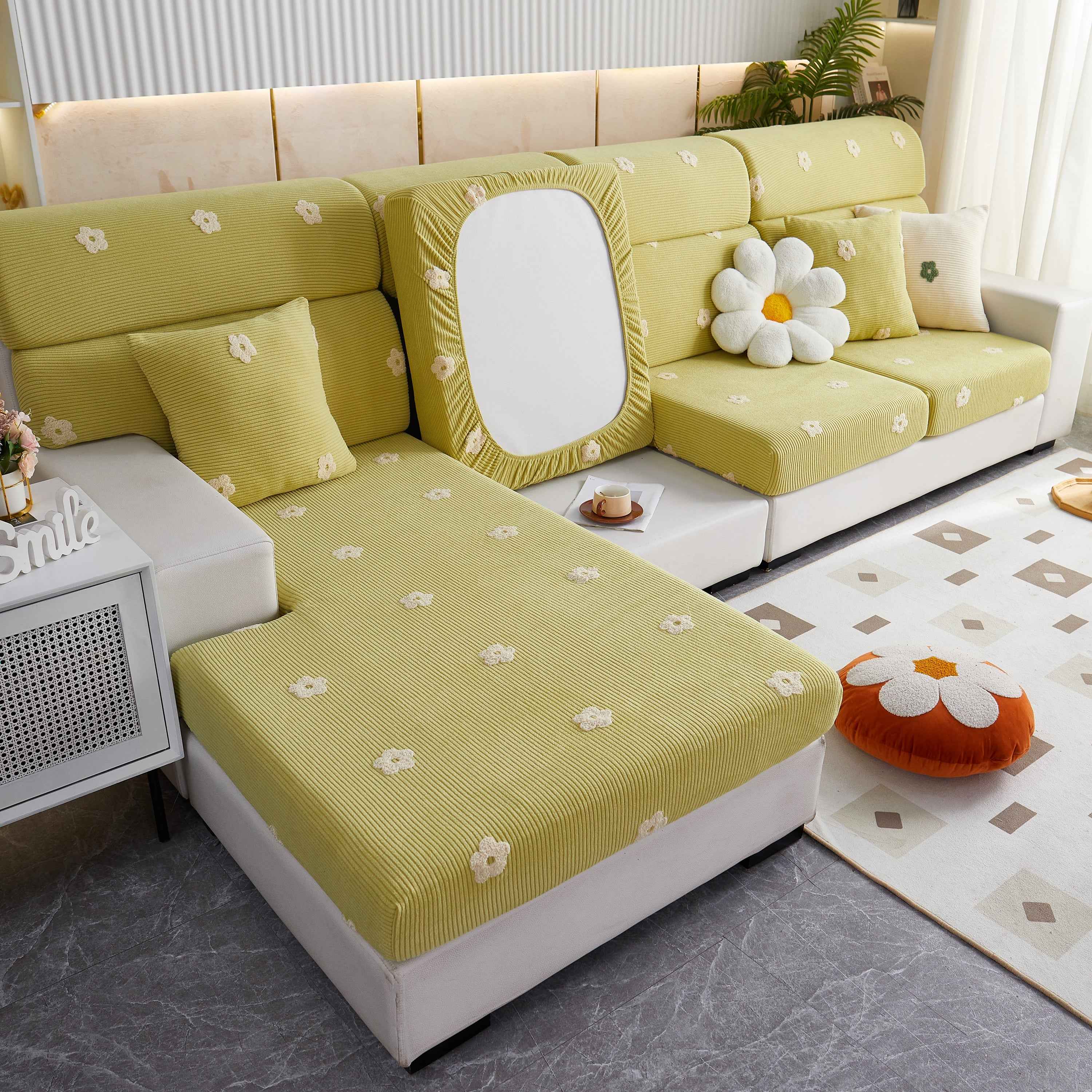 Polar Fleece Sofa Cushion Covers for Sofa 1/2/3/4 Seater, Best Seat Covers for Dogs, Pet Couch Protector