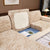 Striped Jacquard Fleece Furniture Covers Stretchable Non-Slip Cushion Covers for L-Shaped Couch, Pets