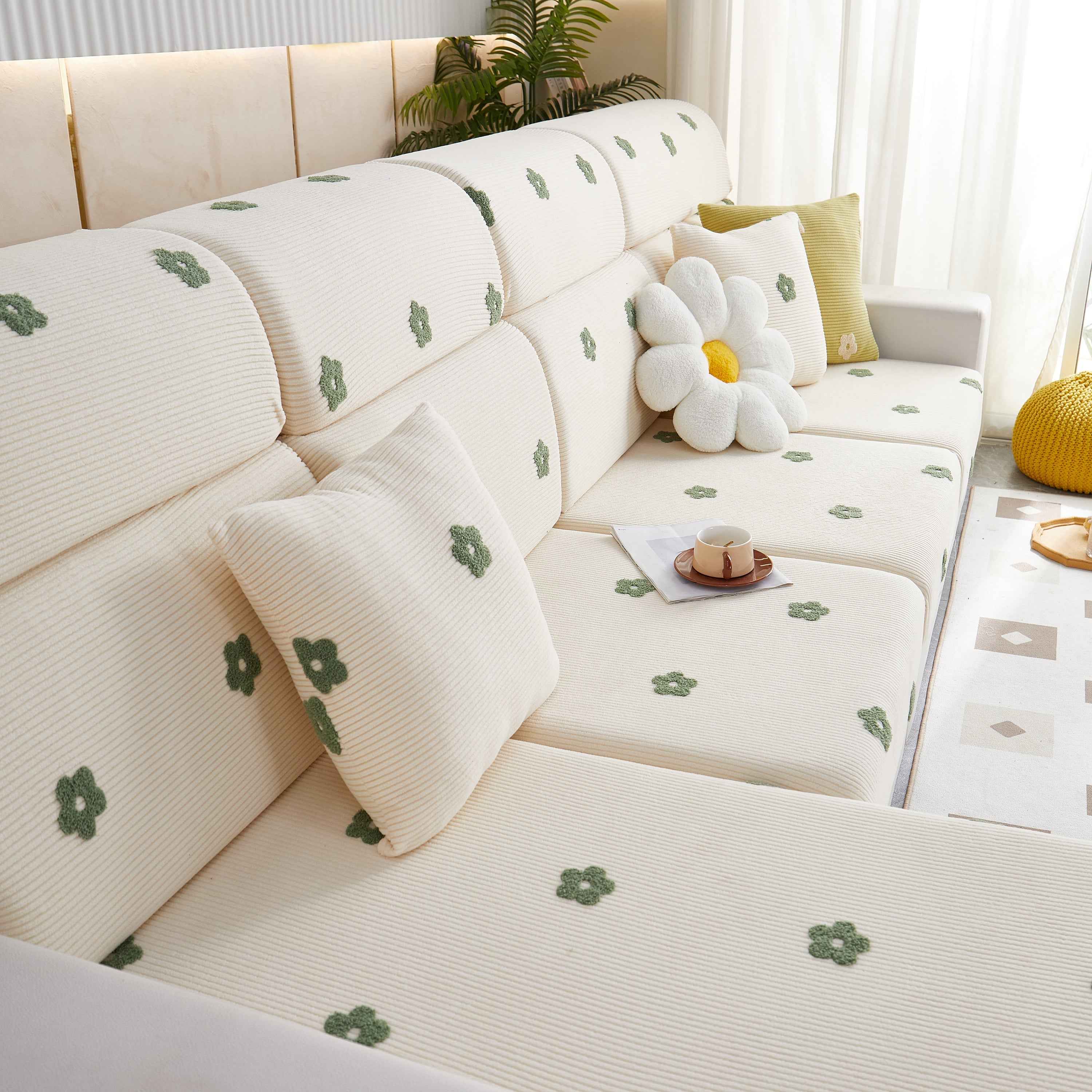 Polar Fleece Sofa Cushion Covers for Sofa 1/2/3/4 Seater, Best Seat Covers for Dogs, Pet Couch Protector