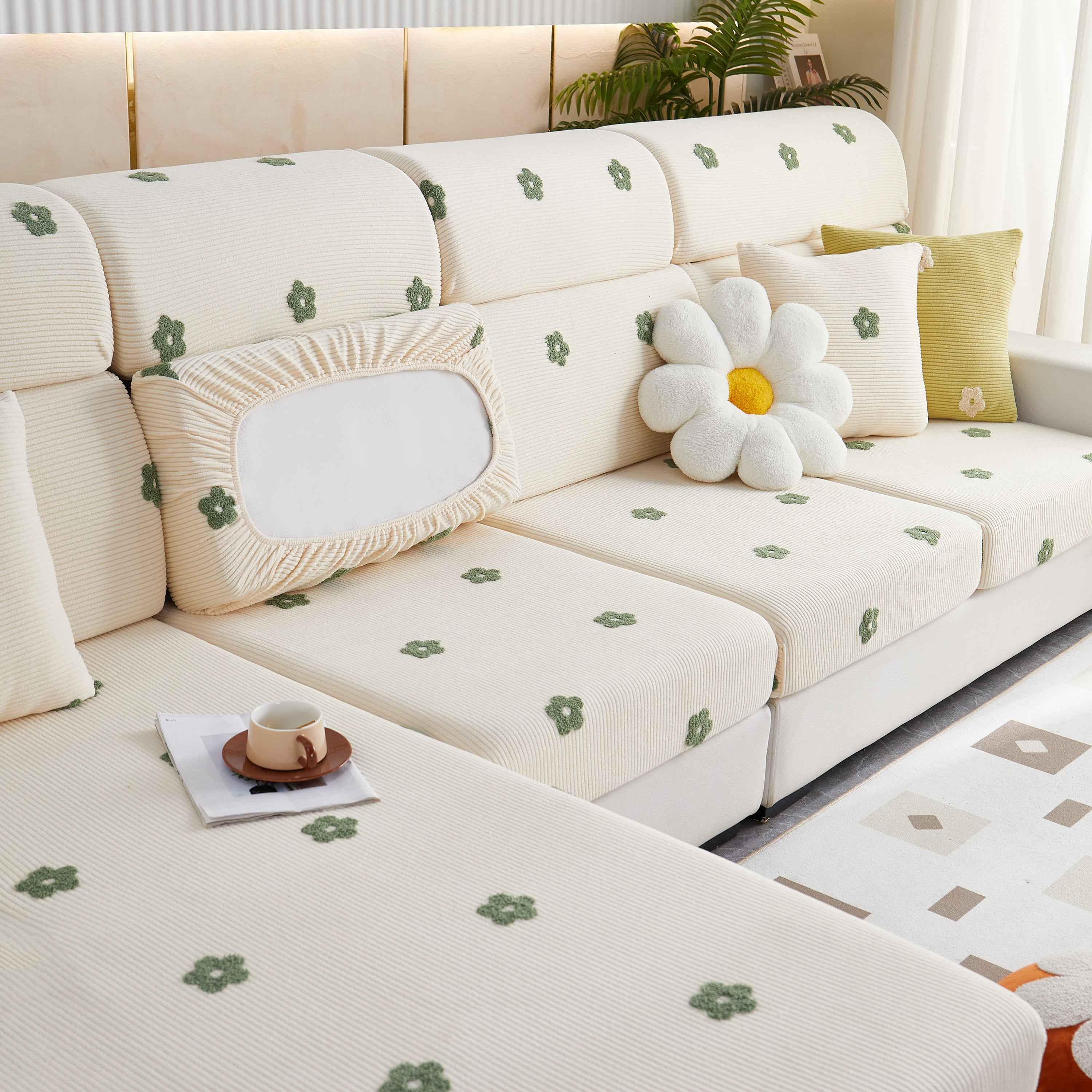 Polar Fleece Sofa Cushion Covers for Sofa 1/2/3/4 Seater, Best Seat Covers for Dogs, Pet Couch Protector