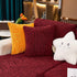 Striped Jacquard Fleece Furniture Covers Stretchable Non-Slip Cushion Covers for L-Shaped Couch, Pets