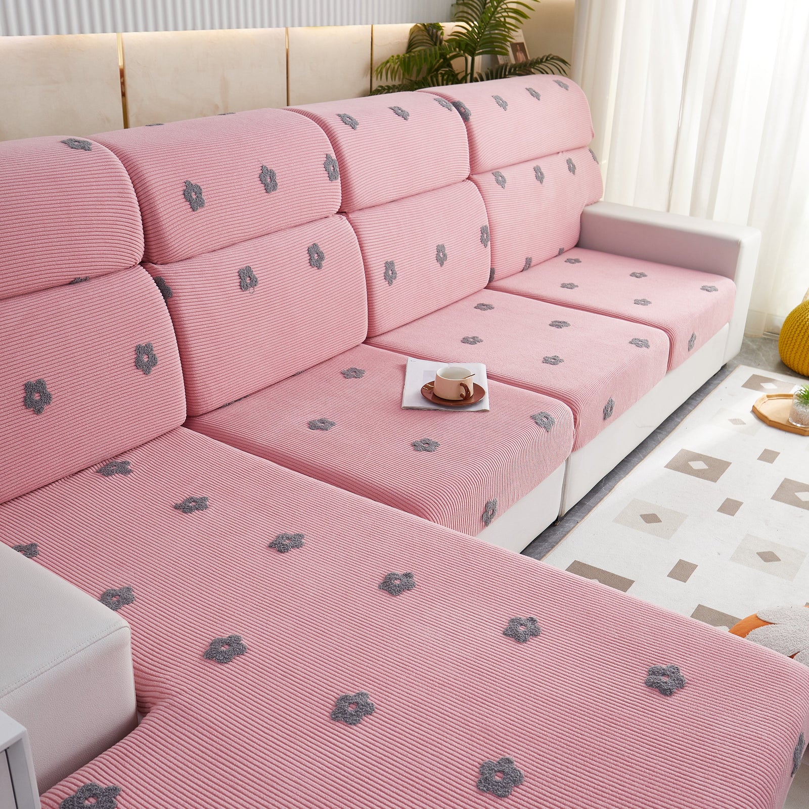 Polar Fleece Sofa Cushion Covers for Sofa 1/2/3/4 Seater, Best Seat Covers for Dogs, Pet Couch Protector
