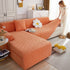L Shape Sectional Sofa Cover Soft Stretch Furniture Protector Couch Slipcover with 1pcs Free Pillowcases