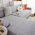 L Shape Sectional Sofa Cover Soft Stretch Furniture Protector Couch Slipcover with 1pcs Free Pillowcases